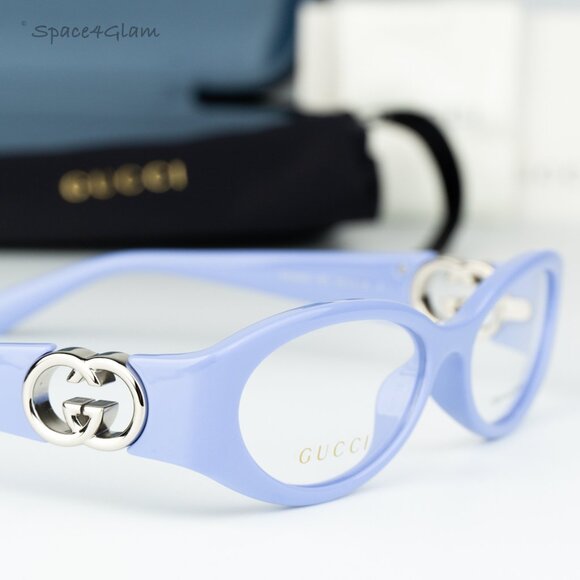 BRAND NEW Gucci GG1693O 003 Violet Demo Women Oval Eyeglasses GG 1693O - Picture 3 of 7